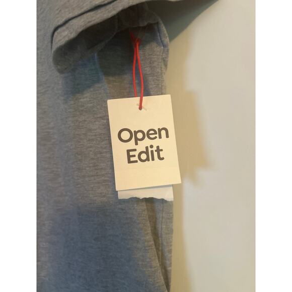 NWT Open Edit Gray Heather Cotton/Rayon Men's T Shirt Nordstrom Size Medium - Picture 4 of 5